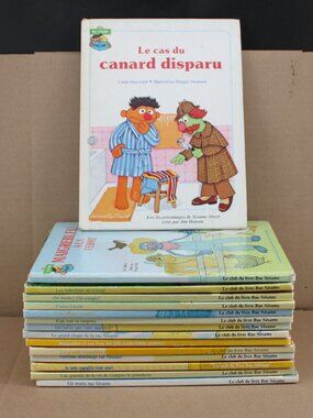 Lot 15 Books Club Du Livre Rue Sésame/ Sesame Street Children Learning French #3